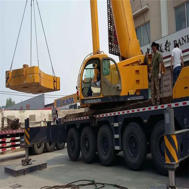 衢州衢江当地吊车出租|机器吊装|75吨|工厂搬迁服务